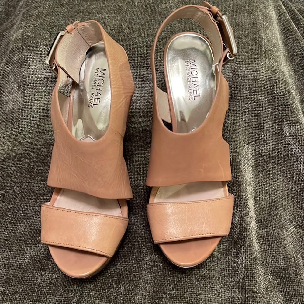 Michael Kors platform heel sandal.